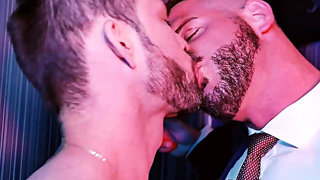 MEN PLAYING - Dominant David Cork anal and raw breeds Javi Grays tight asshole