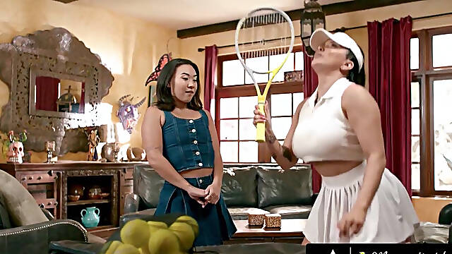 Mischievous Kimmy Kimm Learns Tennis To Spend Time With Crush Stepmother Romi Rain