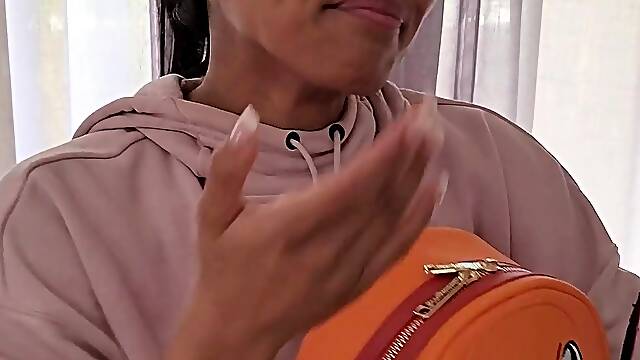 Solo mature masturbating on webcam