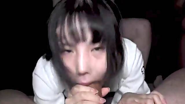 Newbie Gangbang - Submissive Japanese Slut Gets