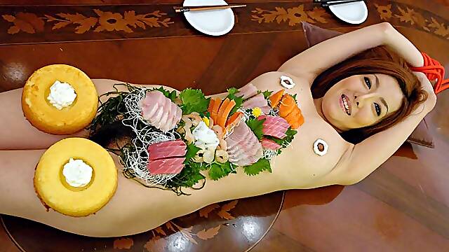 Yuna Hirose in The office lady Yuna Hirose is used like a sushi plate - AviDolz, Yuna Hirose is...