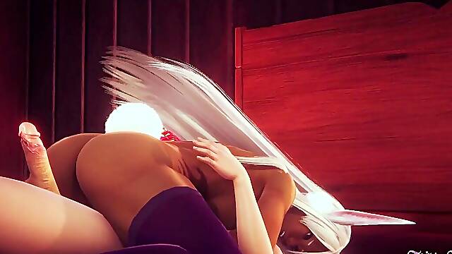 Busty Rumi Usagiyama gets a hardcore POV ride and boobjob in anime manga
