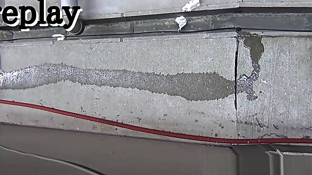 Asians pee in alley way