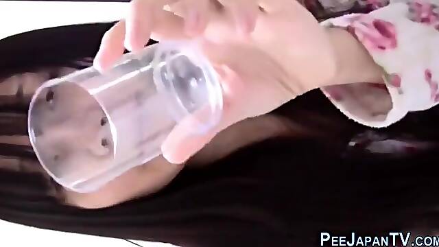 Eighteen Years Old Peeing Into Bottle