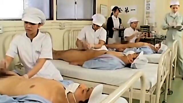Japanese nurses fucking their excited patients