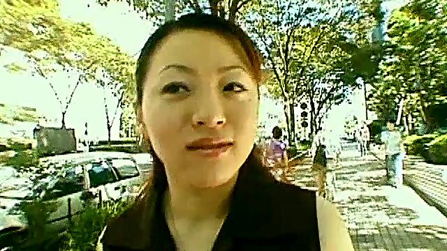 Fuckable Asian woman with natural big tits has her hairy cunt fucked