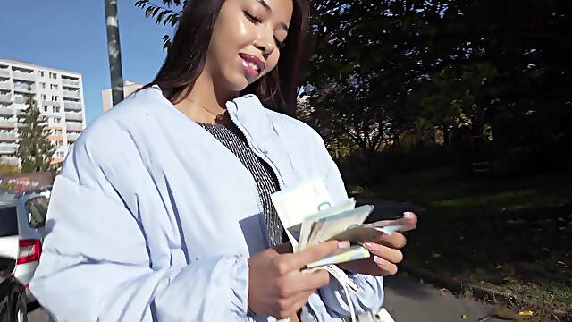 Martin Gun’s Asian Brunette Passion in Public Heat