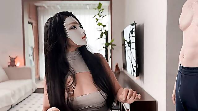 Mind-blowing japanese Podcaster lets Foreigner boink her doggy on stream