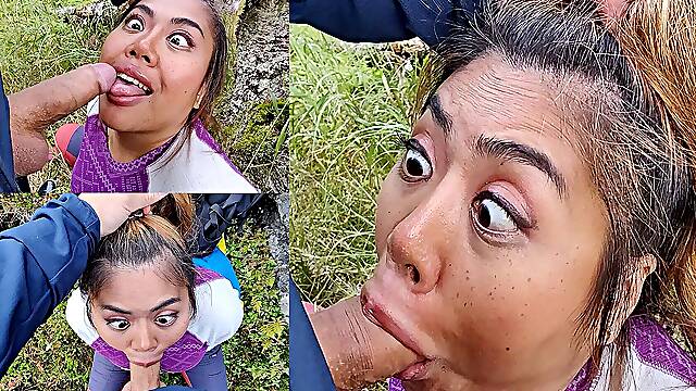 Outdoor Ahegao BJfacial