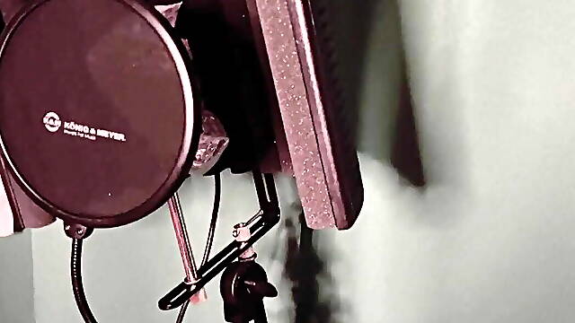 I bought a stand, an acoustic screen and a pop filter for the microphone. I will sing at home!