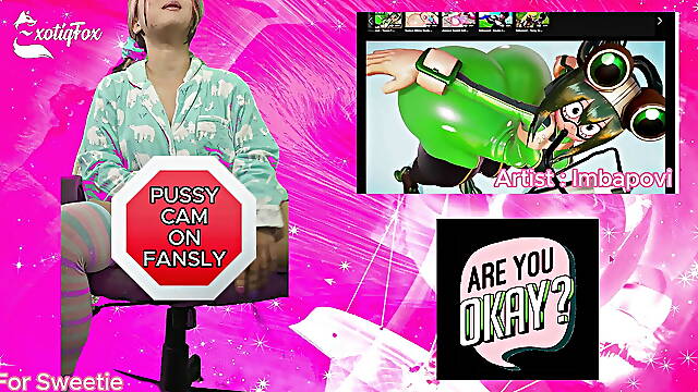 THEY JUST CANT STOP GETTING BIGGER - Custom Reactions ExotiqFox Solo Gooner Girl Masturbation