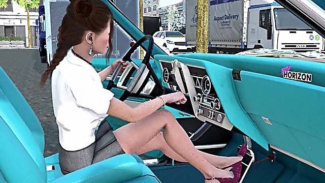 Oldsmobile Tornado Cranking Template - Kayo in Slingback Heels 1080p