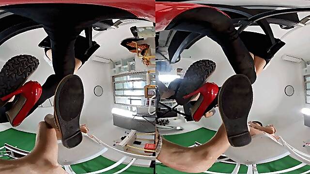 NEW 3DVR180 ERER XINGGAN LELE POV shoes Big foot training dwarf