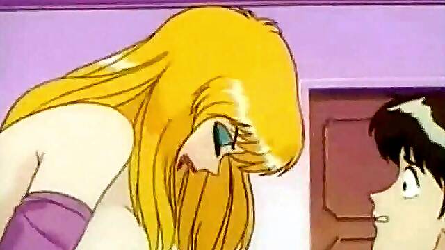 Impotent cartoon character becomes a slave for a nurse
