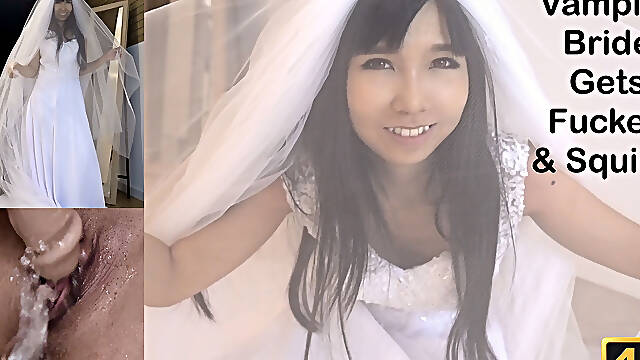 Vampire Bride Gets Fucked & Squirts - 4K