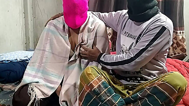 Village Wife with Husband First Time Romance in Farm House