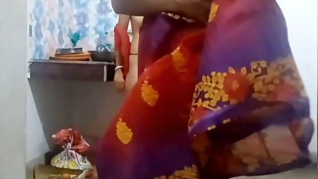 Busty Bhabi Gets Pounded in the Kitchen by Her Devar.